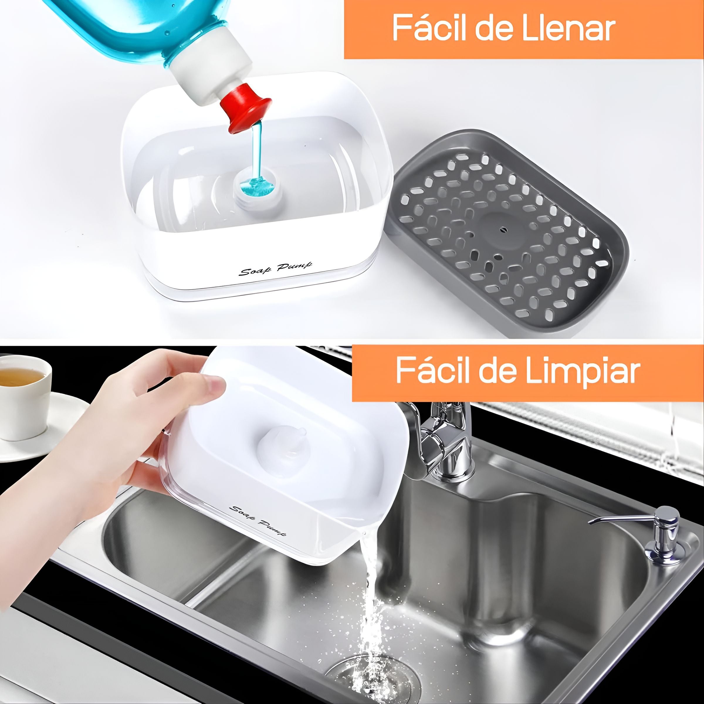 Dispensador Jabón liquido lavaplatos